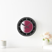 Qatar Flag Elegant Ronde Klok (Huis)