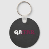 Qatar flag font sleutelhanger (Voorkant)