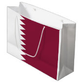 Qatar Flag Groot Cadeauzakje (Voorkant Gekanteld)