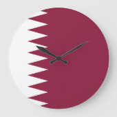 Qatar Flag Grote Klok (Voorkant)