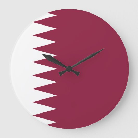 Qatar Flag Grote Klok (Voorkant)