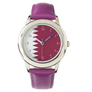 Qatar Flag Horloge