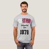 Qatar Flag Independence Celebration T-shirt (Voorkant volledig)
