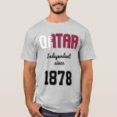 Qatar Flag Independence Celebration T-shirt (Voorkant)