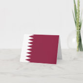 Qatar Flag Kaart (Voorkant)