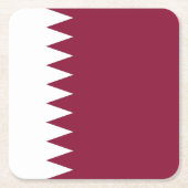 Qatar Flag Kartonnen Onderzetters (Voorkant)