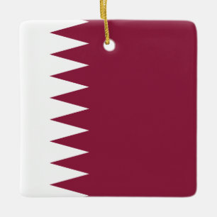 Qatar Flag Keramisch Ornament