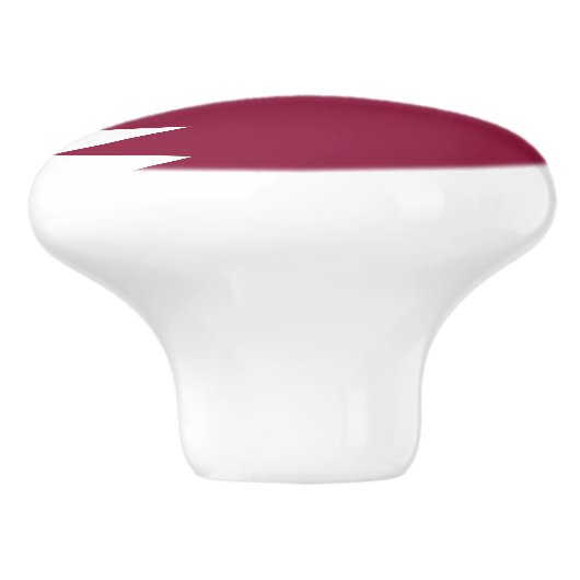 Qatar Flag Keramische Knop (Zijkant)