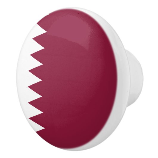 Qatar Flag Keramische Knop (Rechts)