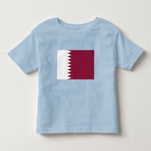 Qatar Flag Kinder Shirts (Voorkant)
