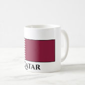 Qatar Flag Koffiemok (Voorkant rechts)