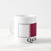 Qatar Flag Koffiemok (Voorkant links)