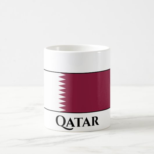 Qatar Flag Koffiemok (Center)