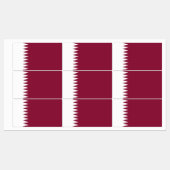 Qatar Flag Labels (Vel)
