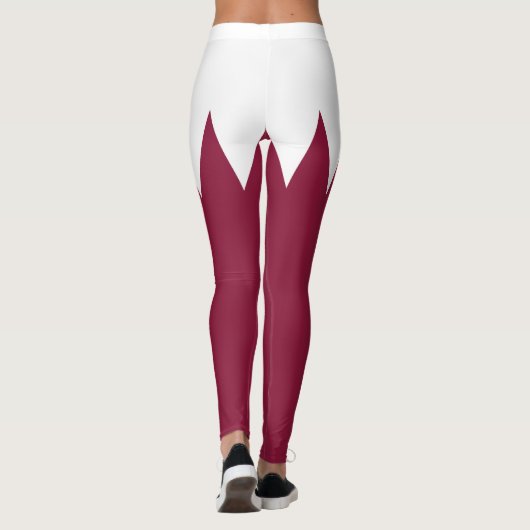 Qatar Flag Leggings (Achterkant)