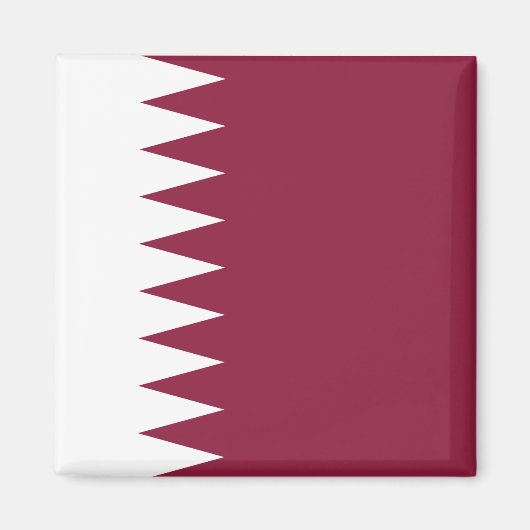 Qatar Flag Magneet (Voorkant)
