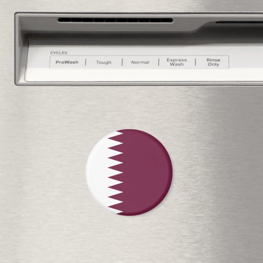 Qatar Flag Magnet (Insitu (Vaatwasser))