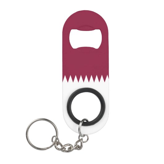 Qatar Flag Mini Flessenopener (Voorkant)