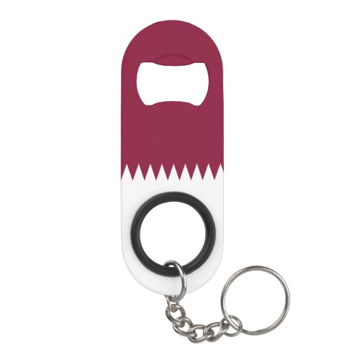 Qatar Flag Mini Flessenopener (Achterkant)