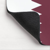 Qatar Flag Mousepad Muismat (Hoek)