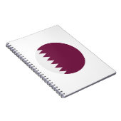 Qatar Flag Notitieboek (Rechterzijde)