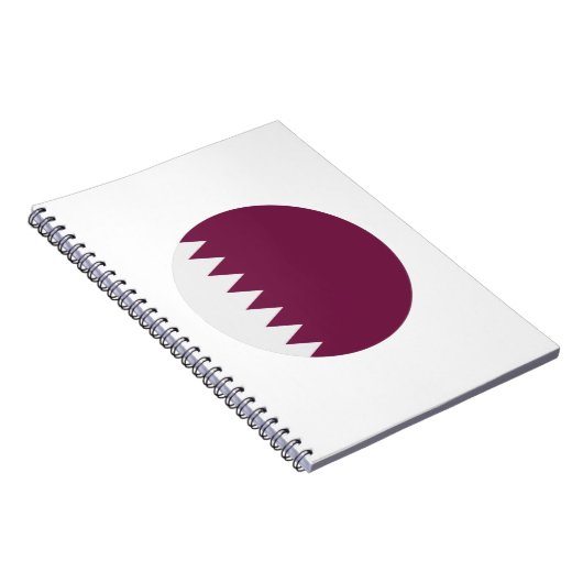 Qatar Flag Notitieboek (Rechterzijde)