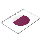 Qatar Flag Notitieboek (Linkerzijde)