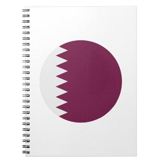 Qatar Flag Notitieboek (Voorkant)