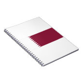 Qatar Flag Notitieboek (Rechterzijde)