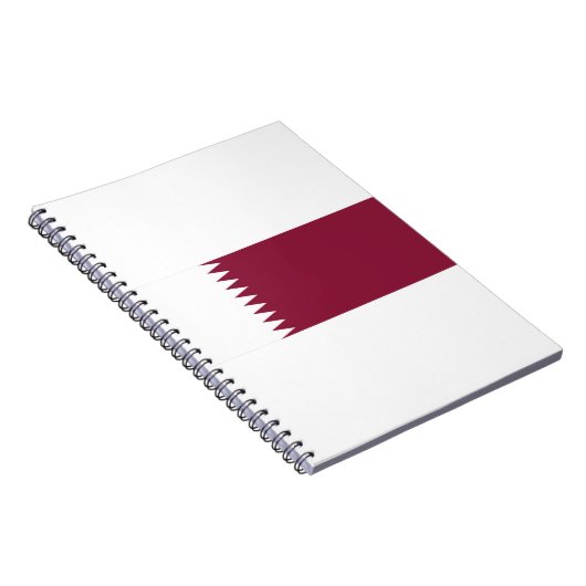 Qatar Flag Notitieboek (Rechterzijde)