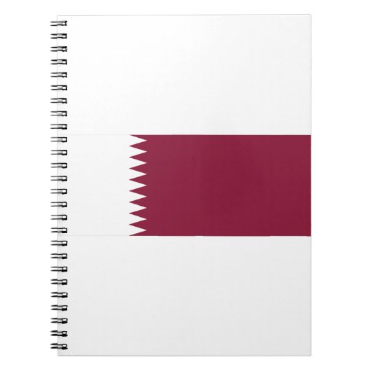 Qatar Flag Notitieboek (Voorkant)