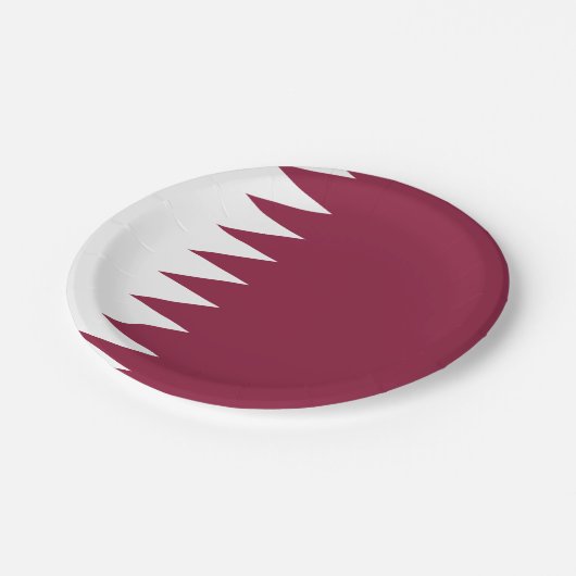 Qatar Flag Papieren Bordje (Gekanteld)