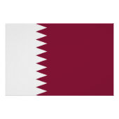 Qatar Flag Perfect Poster (Voorkant)