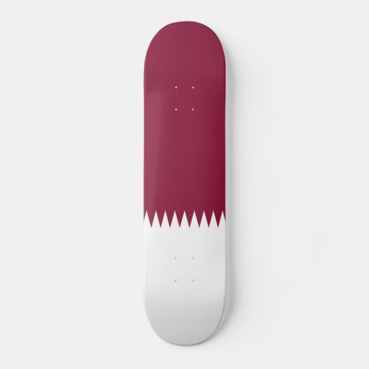 Qatar Flag Persoonlijk Skateboard (Voorkant)