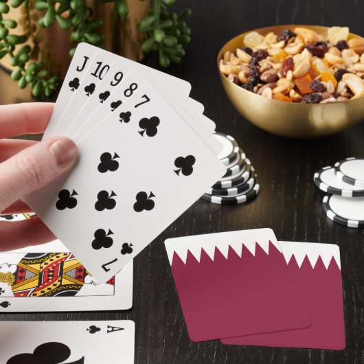 Qatar Flag Pokerkaarten (Insitu)