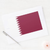 Qatar Flag Rechthoekige Sticker (Envelop)