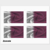 Qatar Flag Rechthoekige Sticker (Vel)