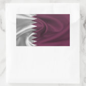 Qatar Flag Rechthoekige Sticker (Tas)