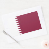 Qatar Flag Rechthoekige Sticker (Envelop)