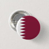 Qatar Flag Ronde Button 3,2 Cm (Voorkant /achterkant)