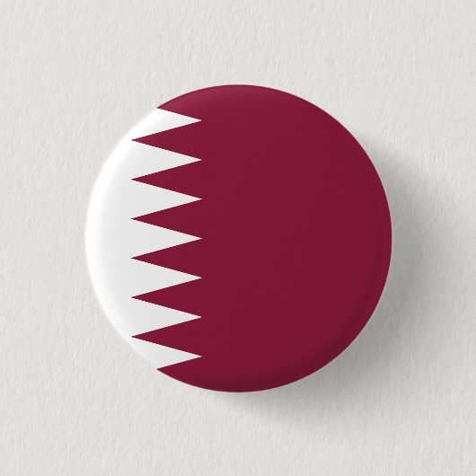 Qatar Flag Ronde Button 3,2 Cm (Voorkant)