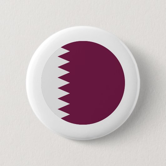 Qatar Flag Ronde Button 5,7 Cm (Voorkant)