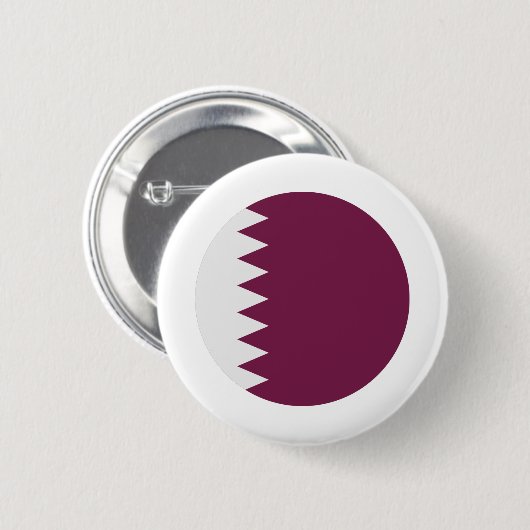 Qatar Flag Ronde Button 5,7 Cm (Voorkant /achterkant)
