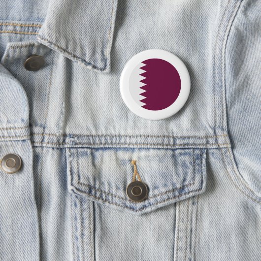 Qatar Flag Ronde Button 5,7 Cm (In situ)