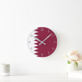 Qatar Flag Ronde Klok (Huis)