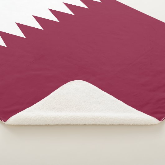 Qatar Flag Sherpa Deken (3/4)