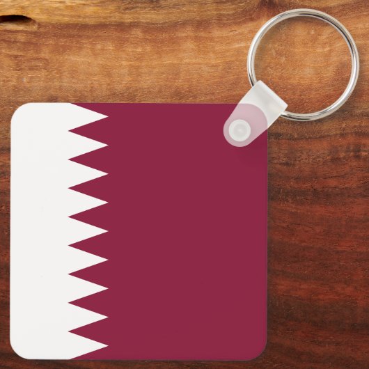 Qatar Flag Sleutelhanger (Achterkant)