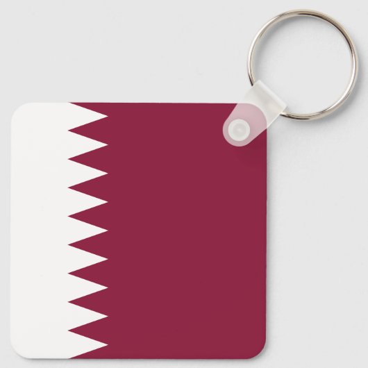 Qatar Flag Sleutelhanger (Achterkant)