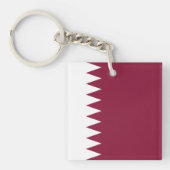 Qatar Flag Sleutelhanger (Voorkant)