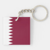 Qatar Flag Sleutelhanger (Achterkant)